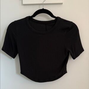 lululemon athletica Black Crop Top